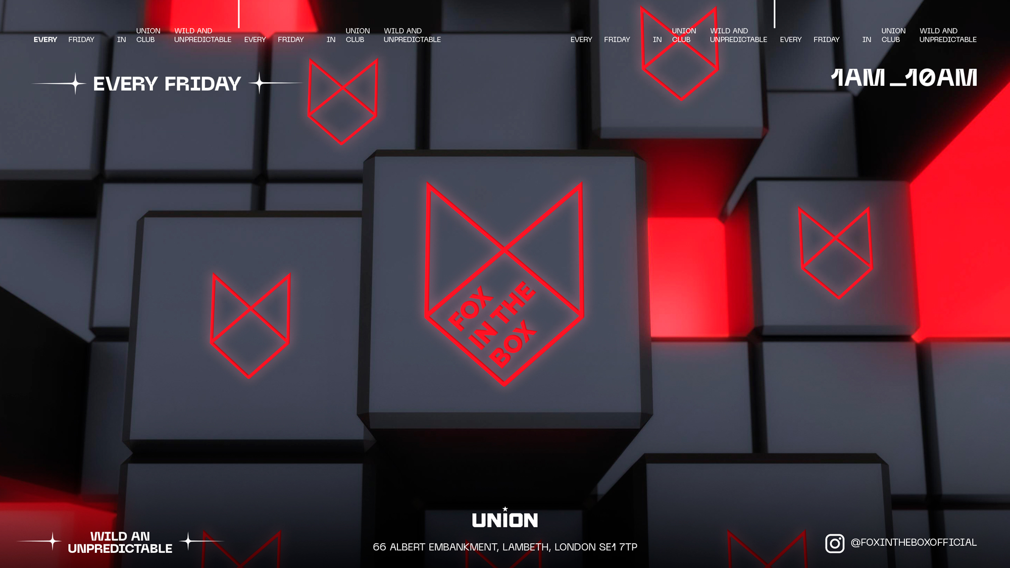 AFTERPARTY AT FOX IN THE BOX (OPEN UNTILL 10AM)