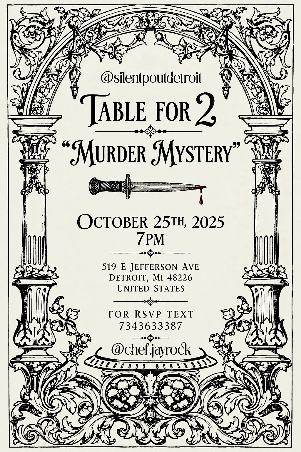 “Murder Mystery” dinner
