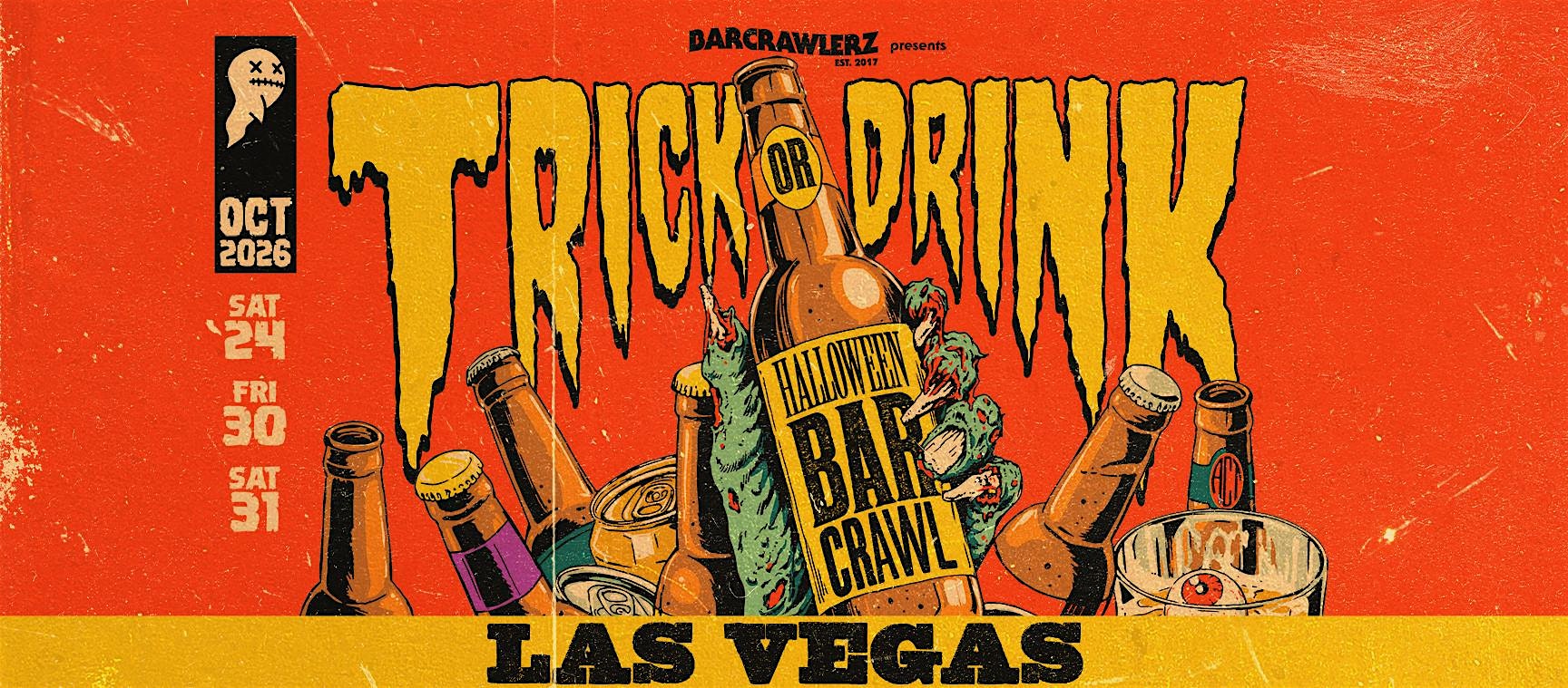 Trick or Drink: Las Vegas Halloween Bar Crawl (3 Days)