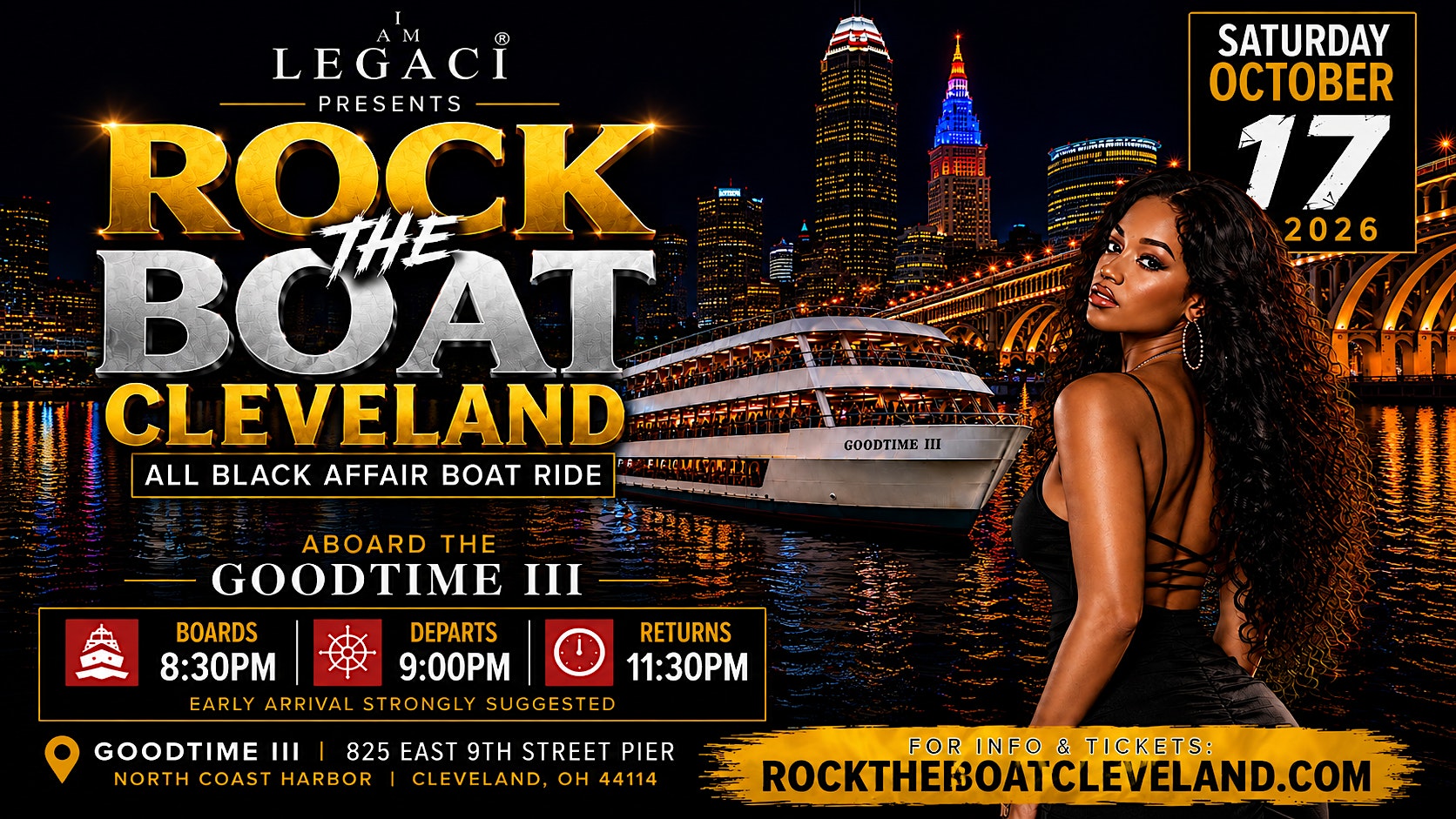 ROCK THE BOAT CLEVELAND | All Black Affair Boat Ride