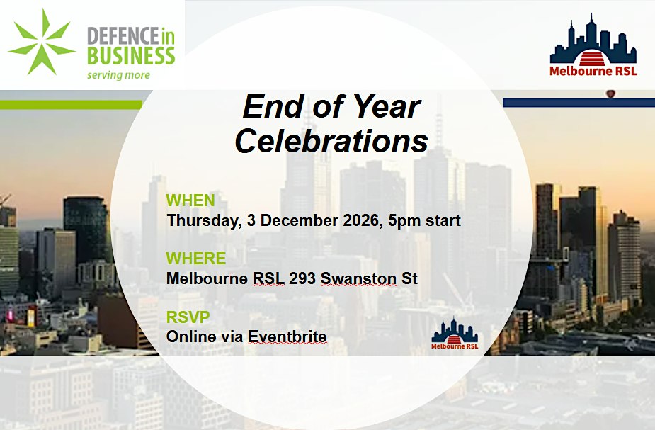 Defence in Business VIC End of Year Celebrations with Melbourne RSL