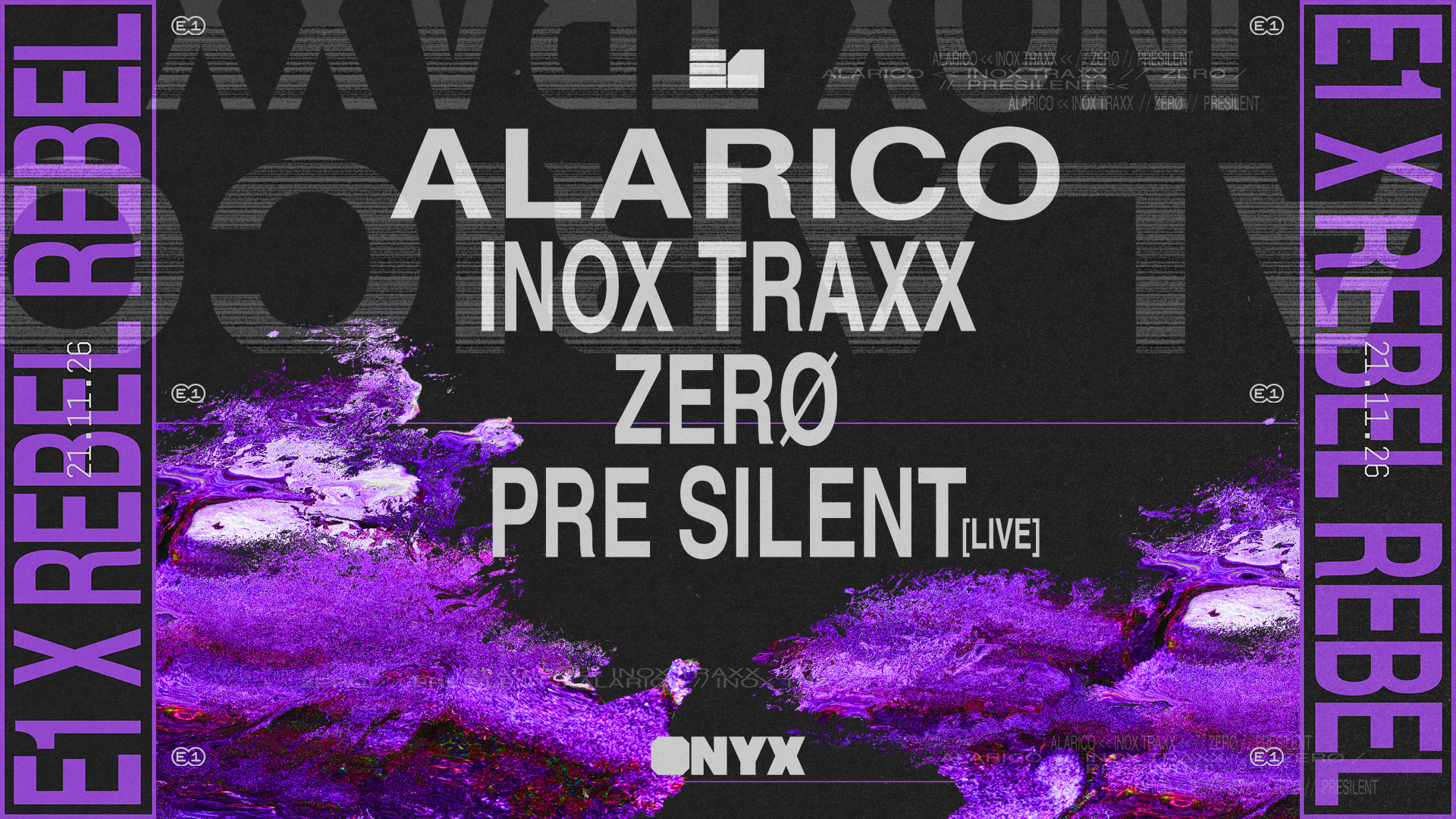 Alarico, Inox Traxx, Zerø, Pre Silent (live)