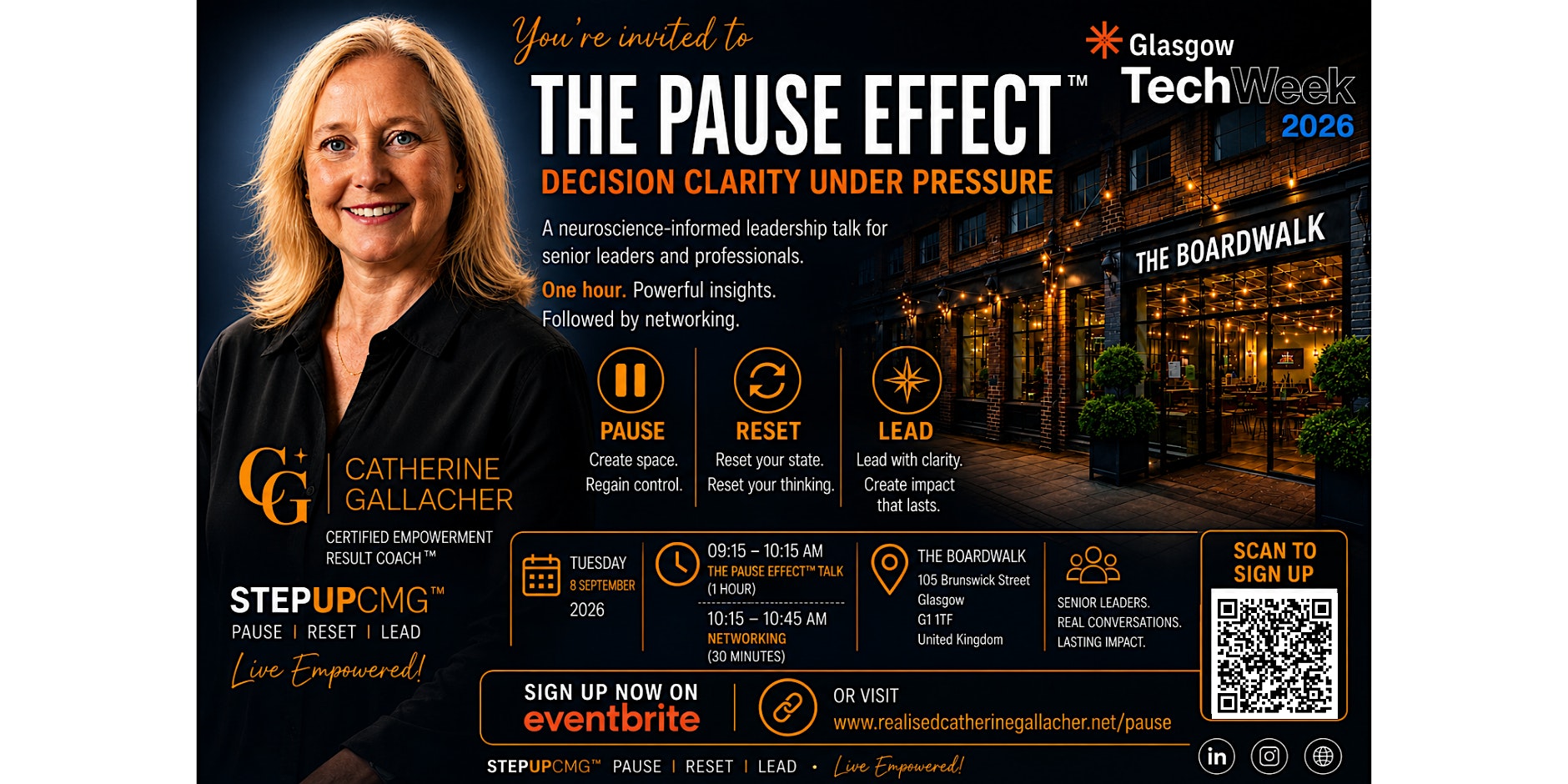 The Pause Effect™ – Decision Clarity Under Pressure | Glasgow Tech Event26