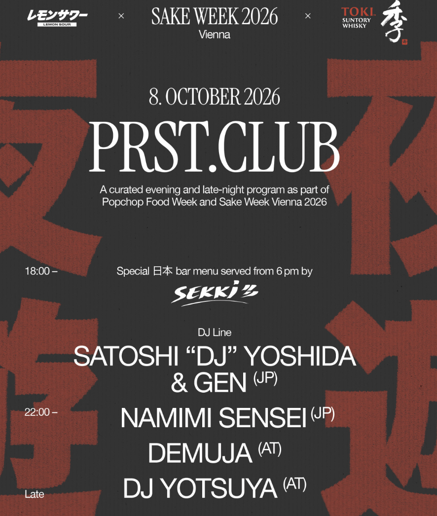PRST x POPCHOP FOOD WEEK x SAKE WEEK 2026