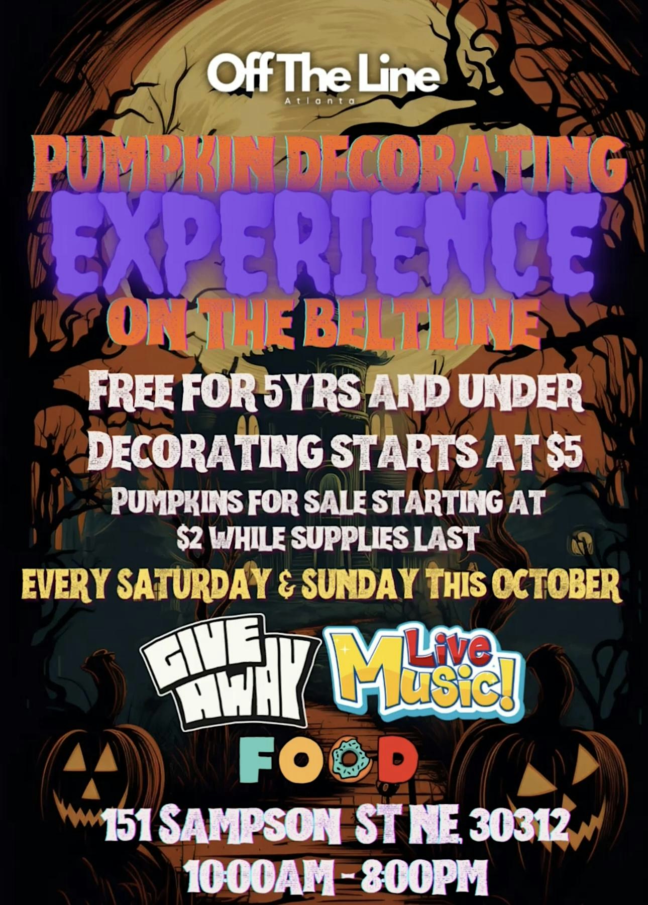 Off the Line ATL Pumpkin Decorating Experience