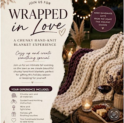 Wrapped in Love : blanket workshop