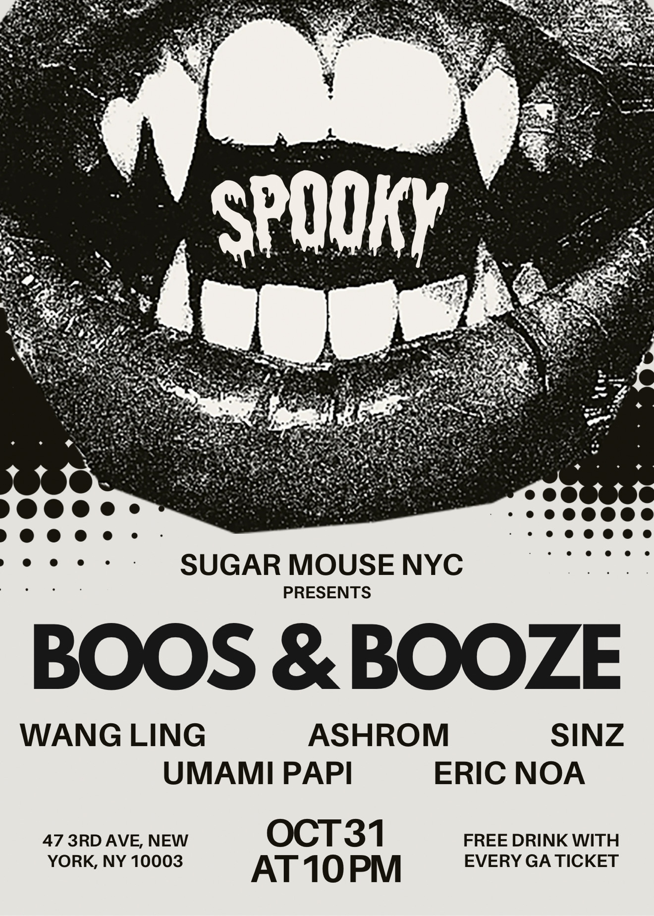 Sugar Mouse NYC Halloween Fri '26
