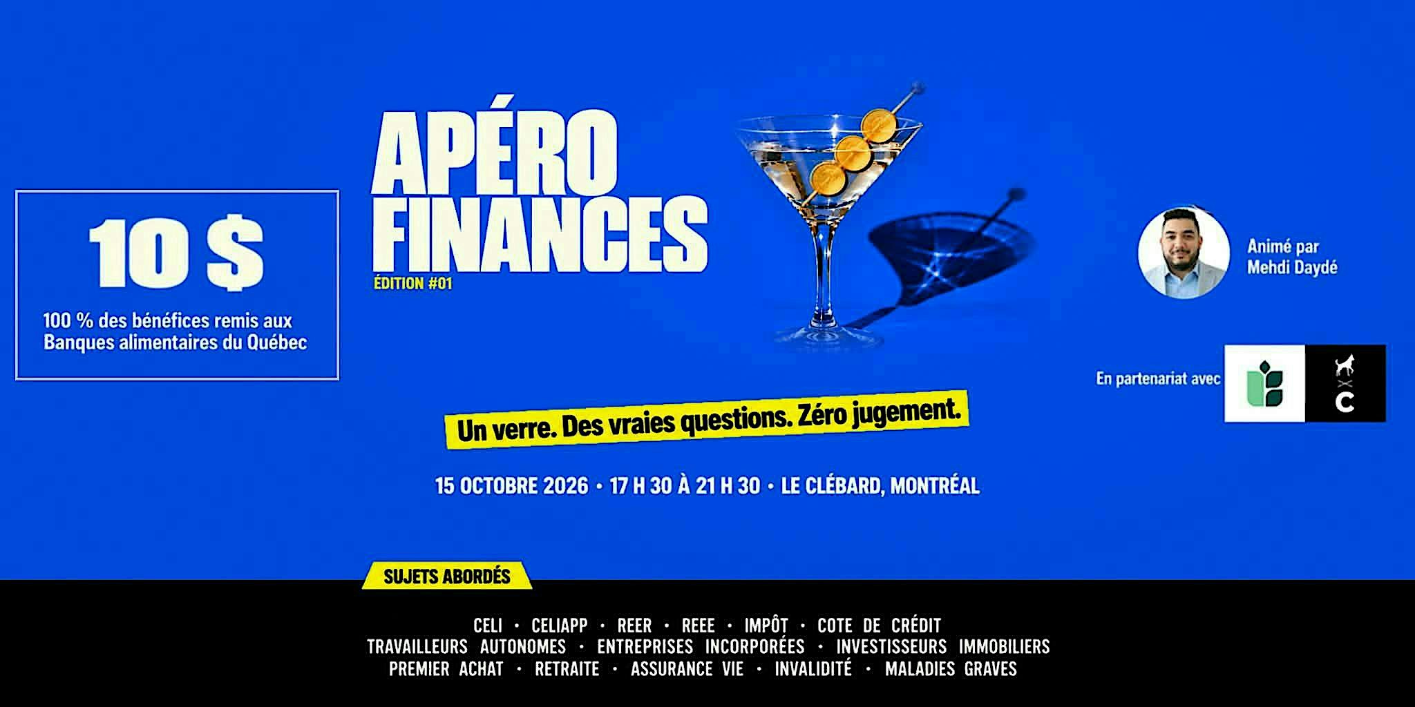 Apéro Finances #01 | Réseautage et stratégie financière à Montréal