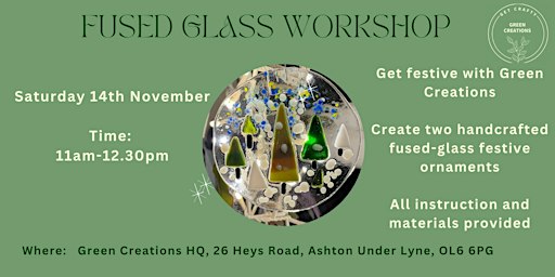 Festive Fused Glass Ornament Workshop