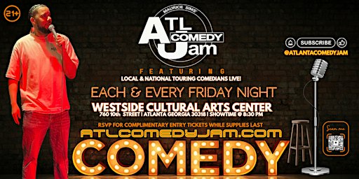 Laugh Atlanta presents Friday Night Comedy @ Westside Cultural Arts Center.