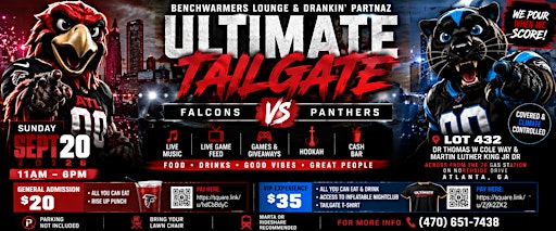 Ultimate Tailgate Atlanta Falcons vs Carolina Panthers