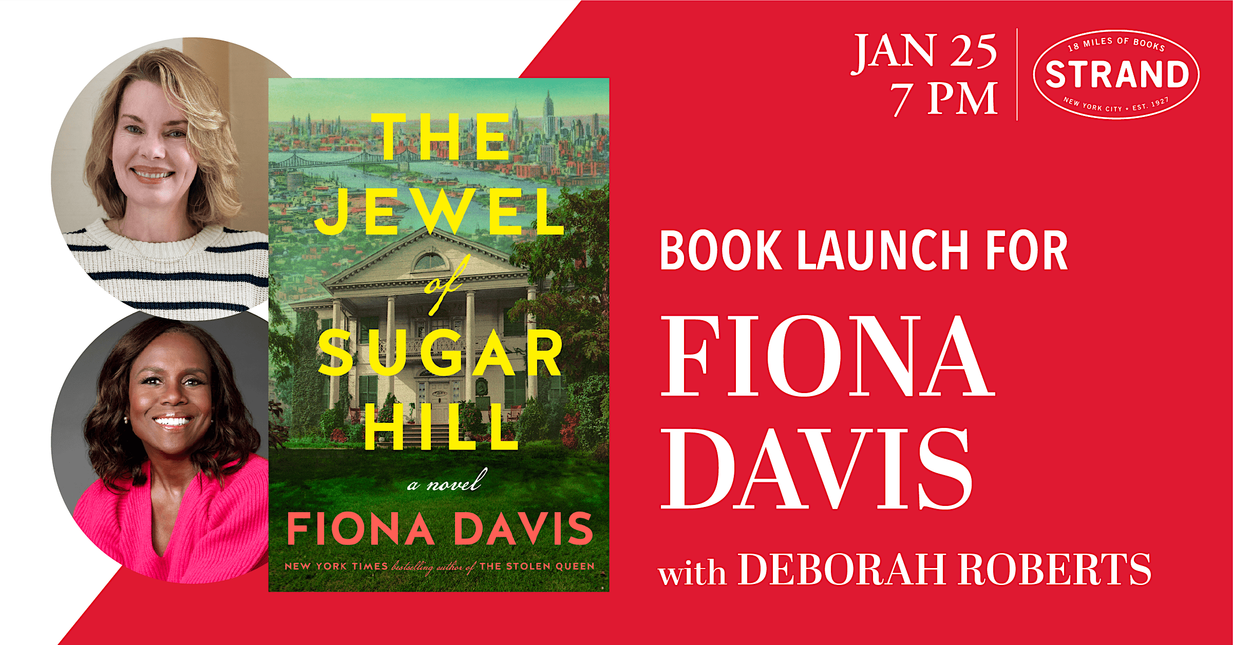 Fiona Davis + Deborah Roberts: The Jewel of Sugar Hill