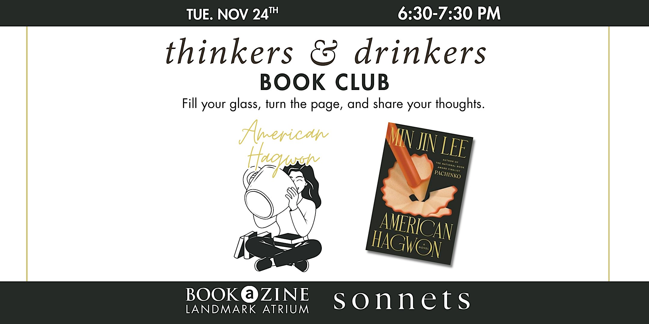 Thinkers & Drinkers Book Club: American Hagwon by Min Jin Lee