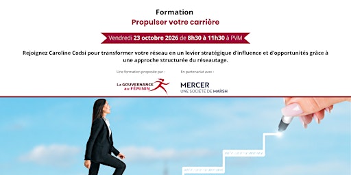 Formation "Propulser votre carrière" - 1ère édition