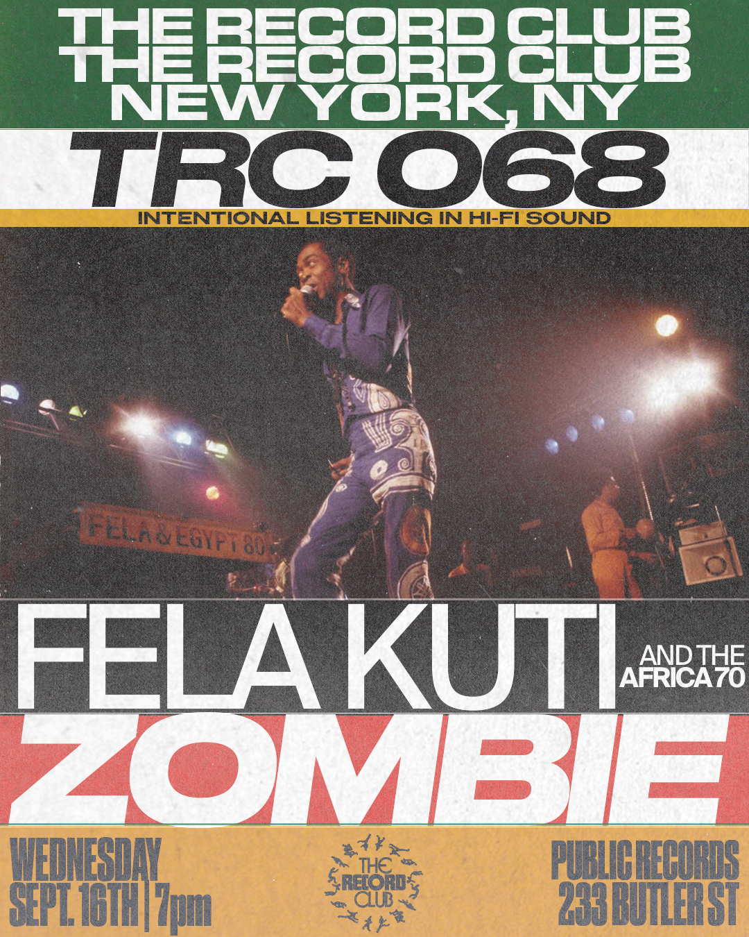 TRC 068 (NYC): Fela Kuti & Africa 70 - Zombie