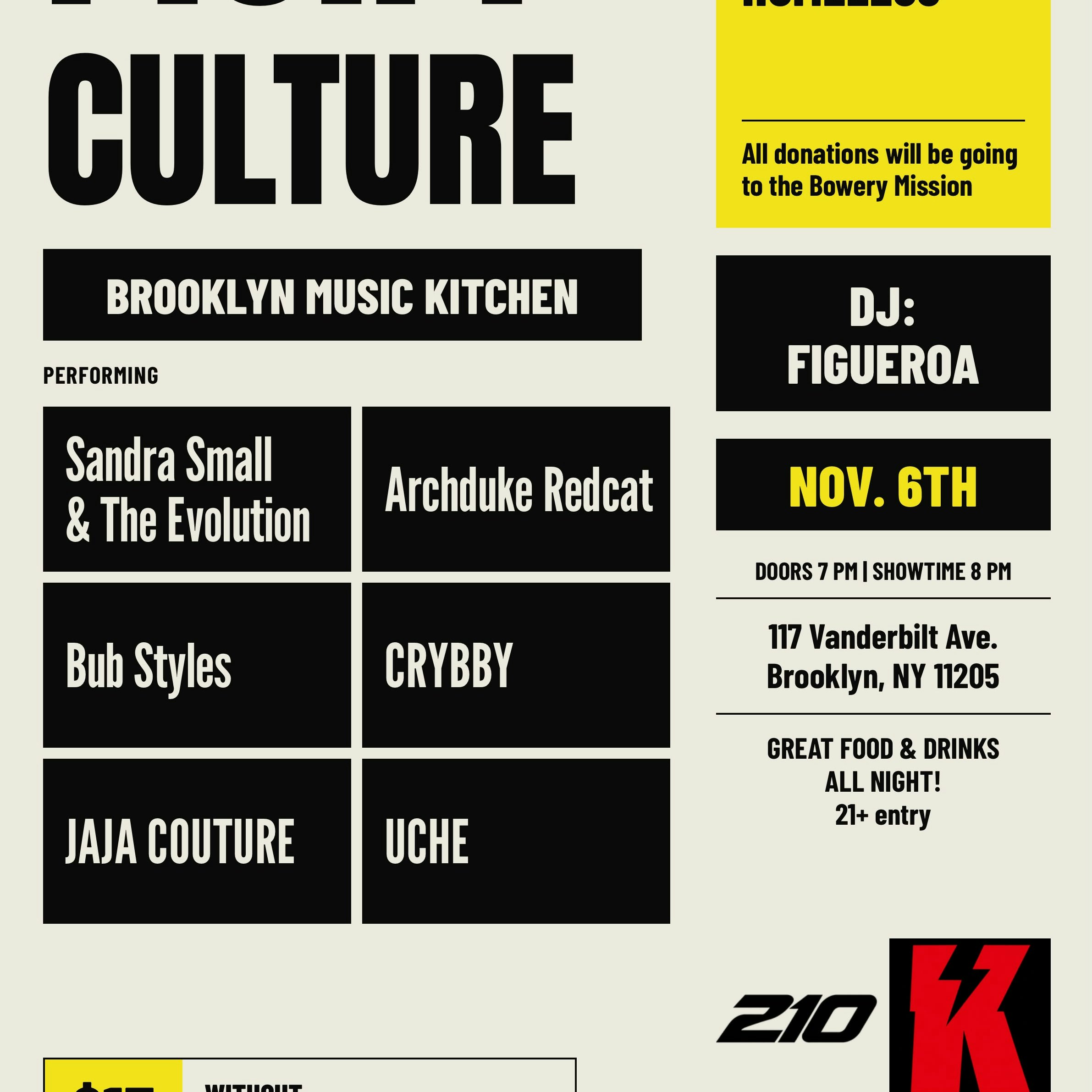 P.O.P. Culture: Live at Brooklyn Music Kitchen + Sock Drive