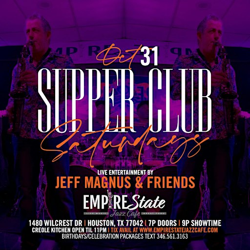 Jeff Magnus & Friends Live Saturday 10/31