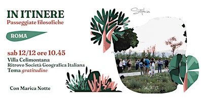 IN ITINERE ROMA | Passeggiata filosofica Gratitudine