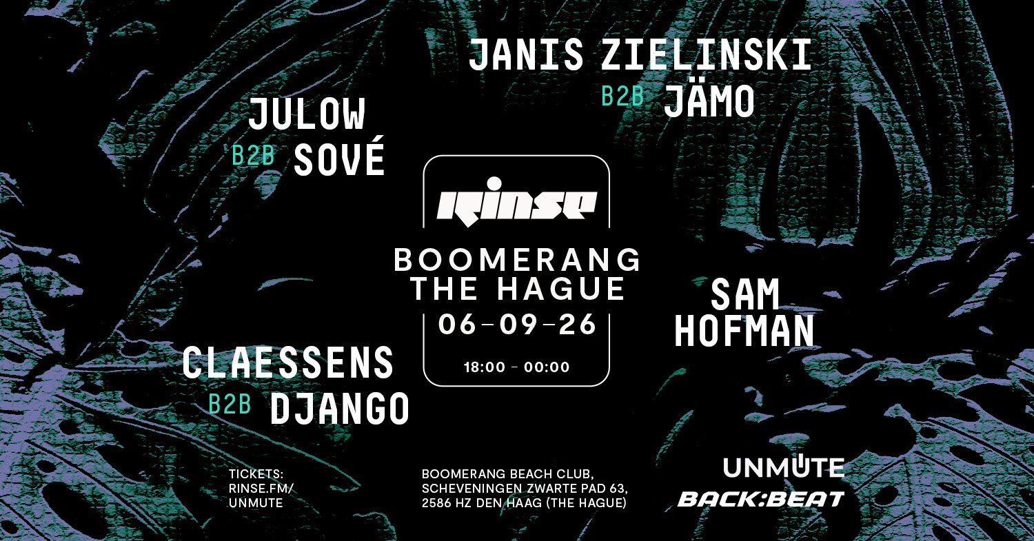 UNMUTE X Rinse FM X Back:beat