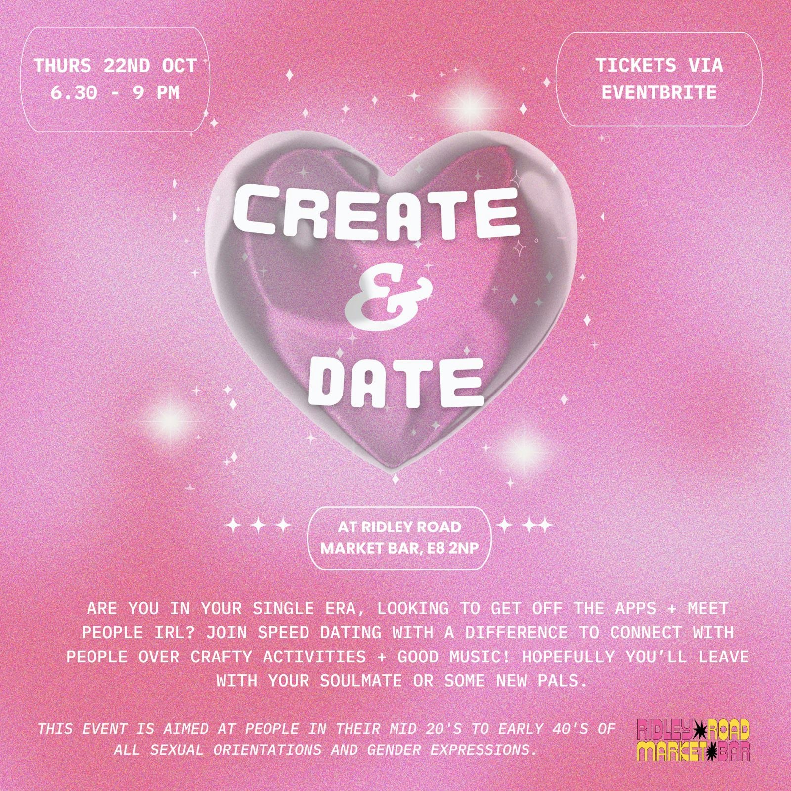 Create & Date - Inclusive Speed Dating