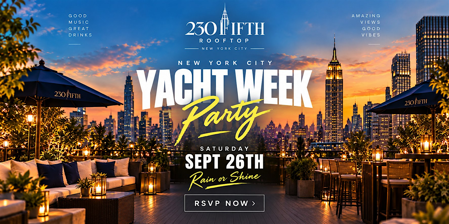 Yacht Week | Onshore in New York City @230 Fifth Rooftop