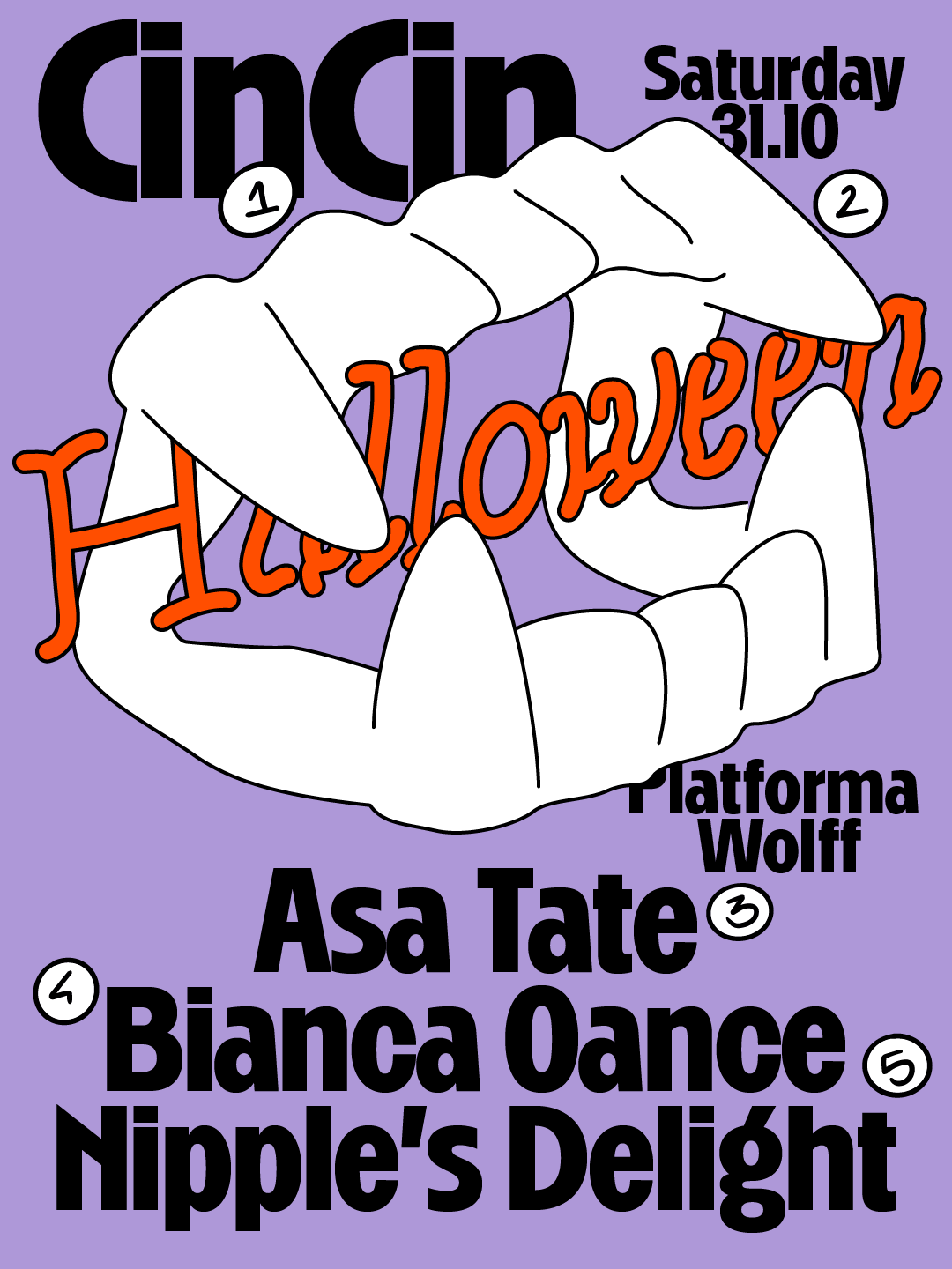PW x CINCIN Halloween • Asa Tate, Bianca Oance, Nipple's Delight