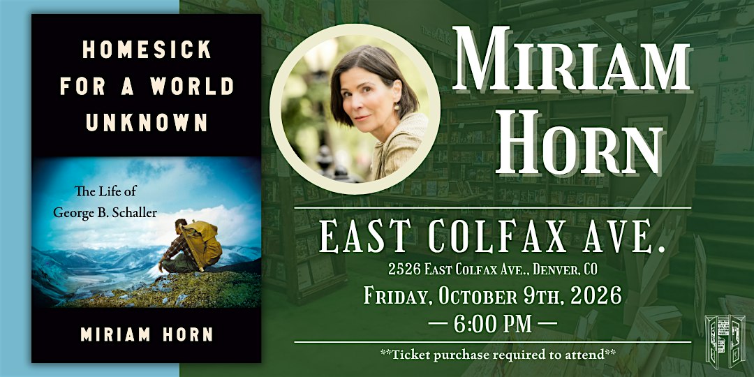 Miriam Horn Live at Tattered Cover Colfax