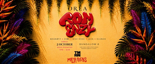 ORÉA presents TOM ENZY | Sydney Long Weekend