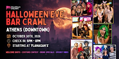 Halloween Eve Bar Crawl 10/30 - ATHENS (Downtown)