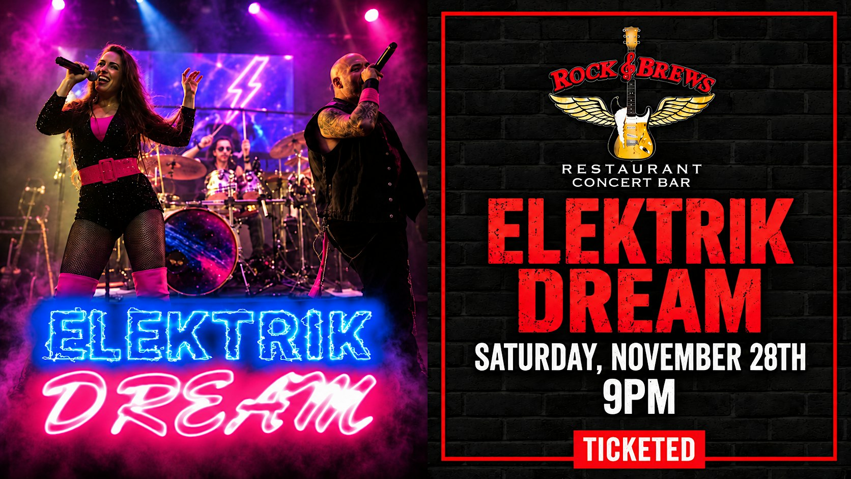 ELEKTRIK DREAM @ Rock & Brews Royal Oak