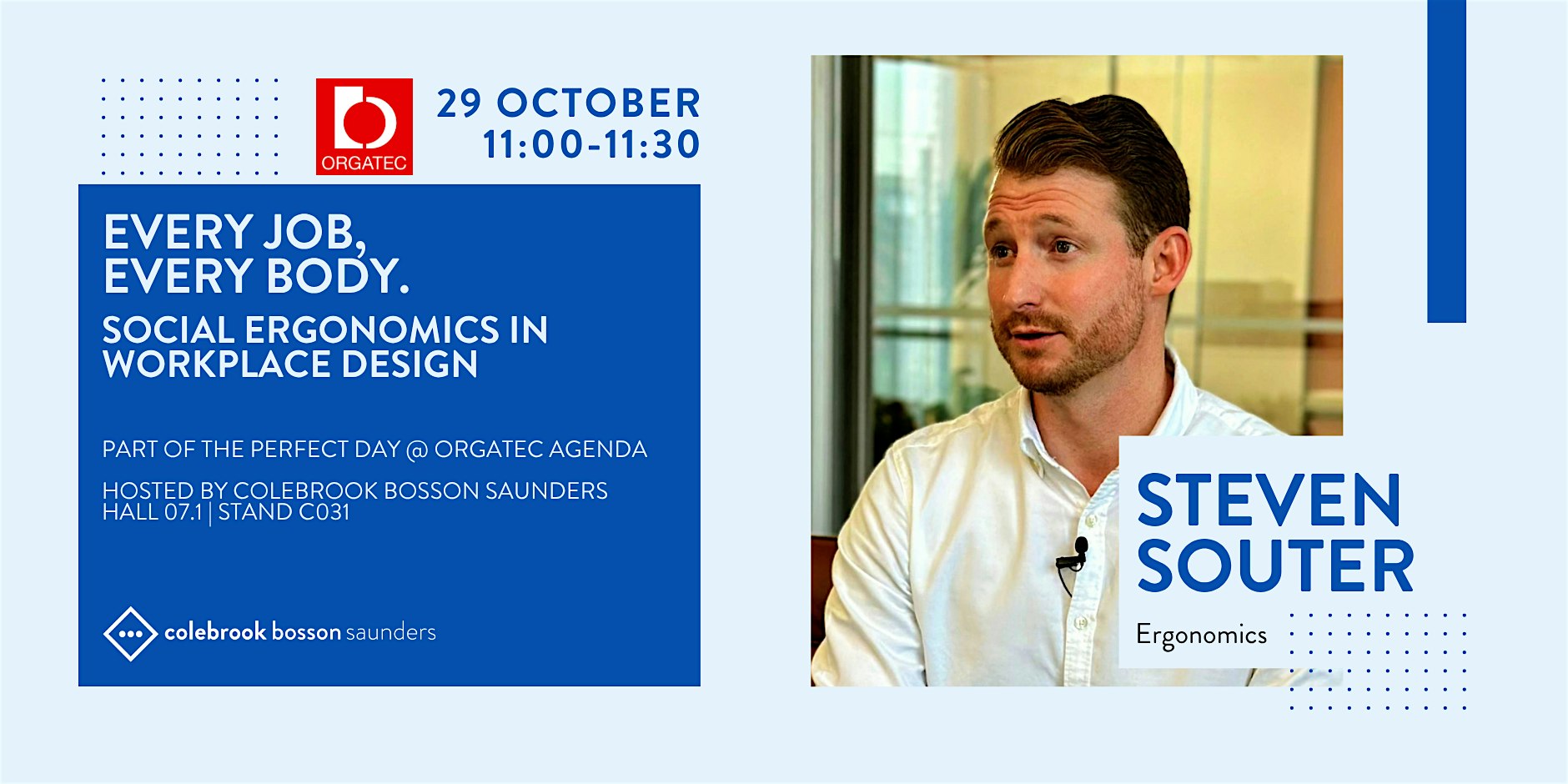 ORGATEC 2026 | Every Job, Every Body: Social Ergonomics in Workplace Design