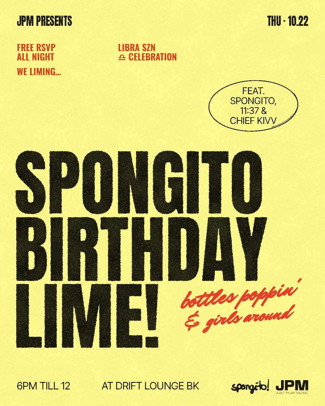 Spongito Birthday Lime!