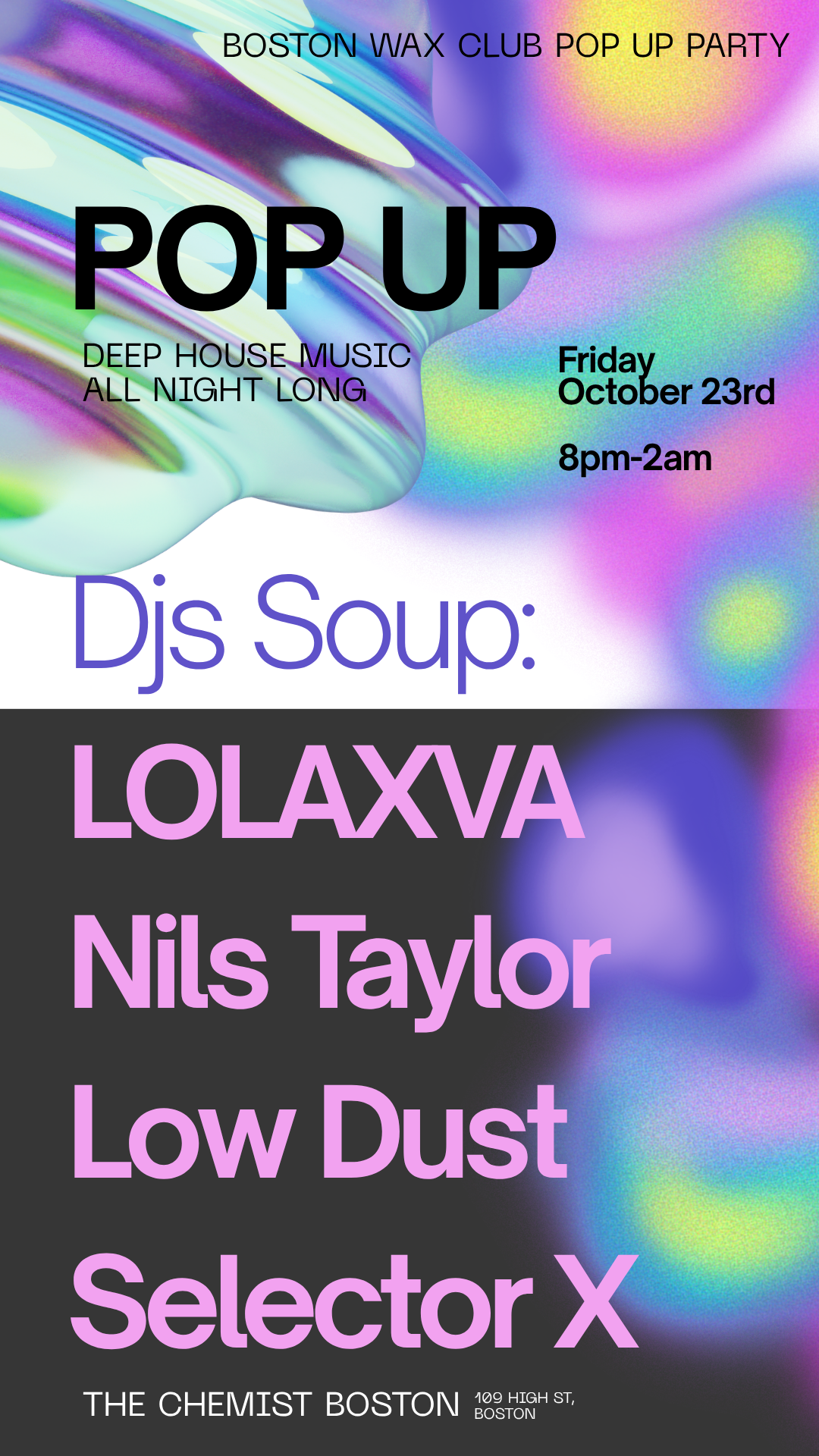 DJs Soup - Boston Wax Club Pop Up