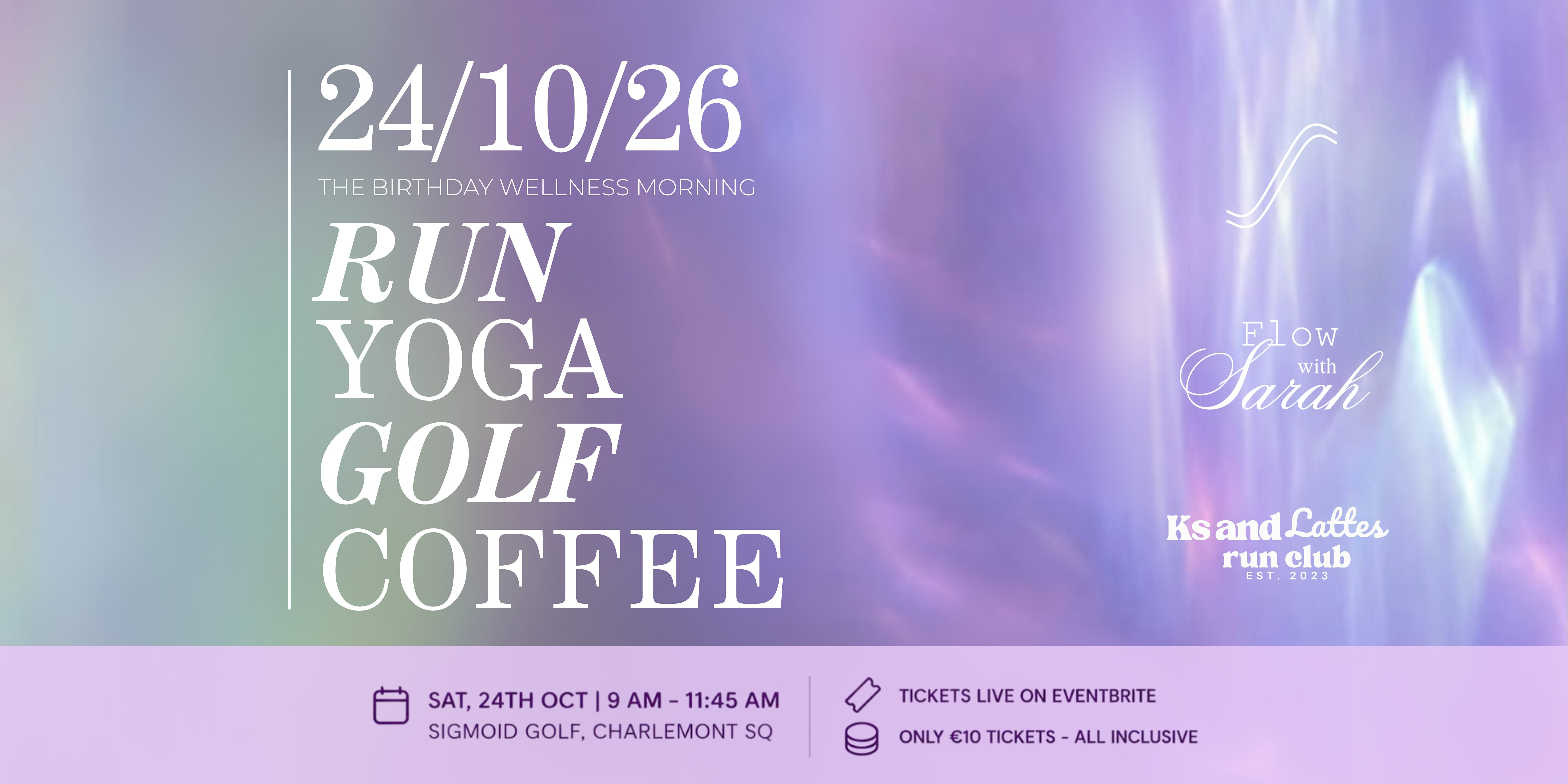 KsAndLattes Birthday Event @ Sigmoid Golf | Run, Yoga & Golf