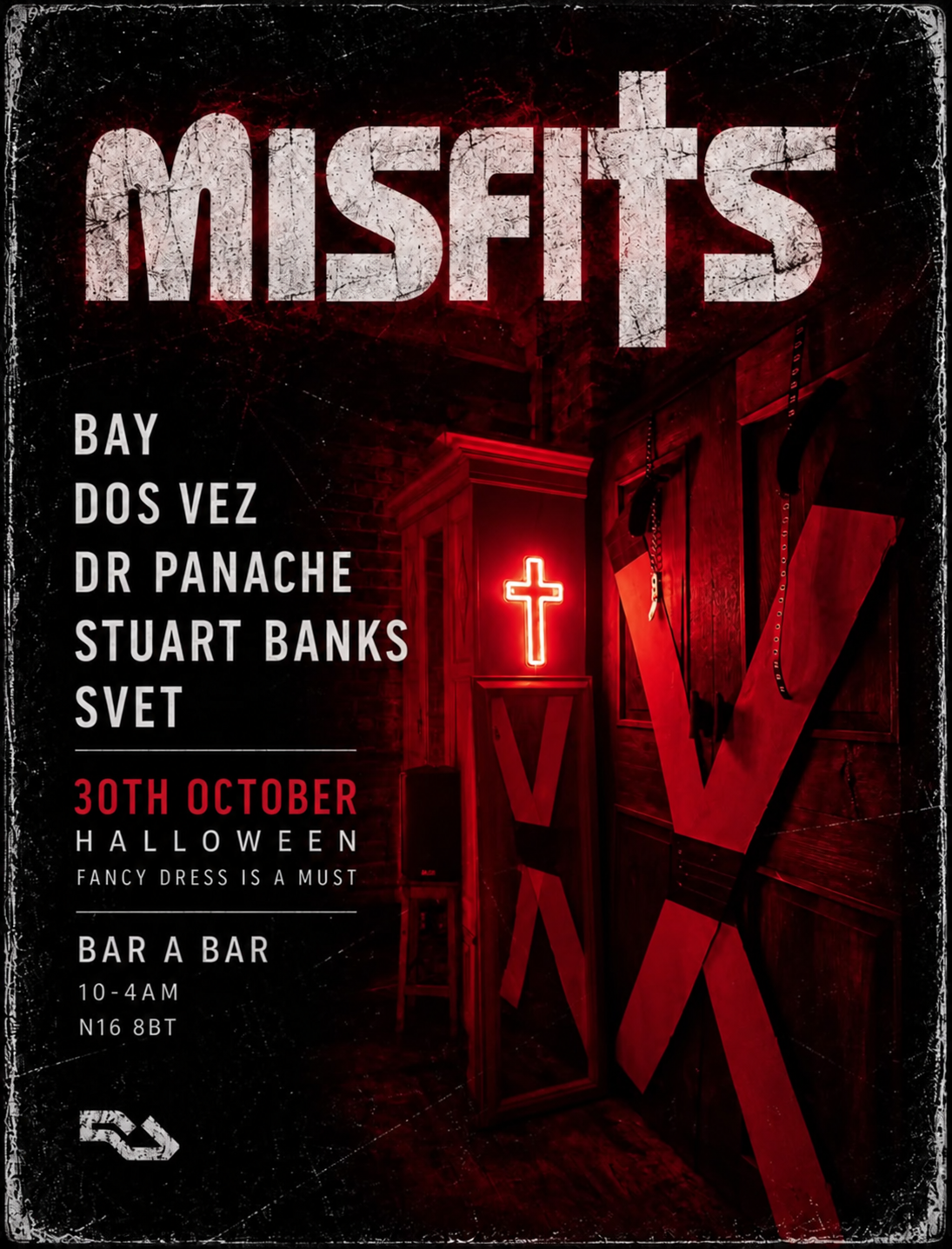 Misfits. (HALLOWEEN PARTY) Until late