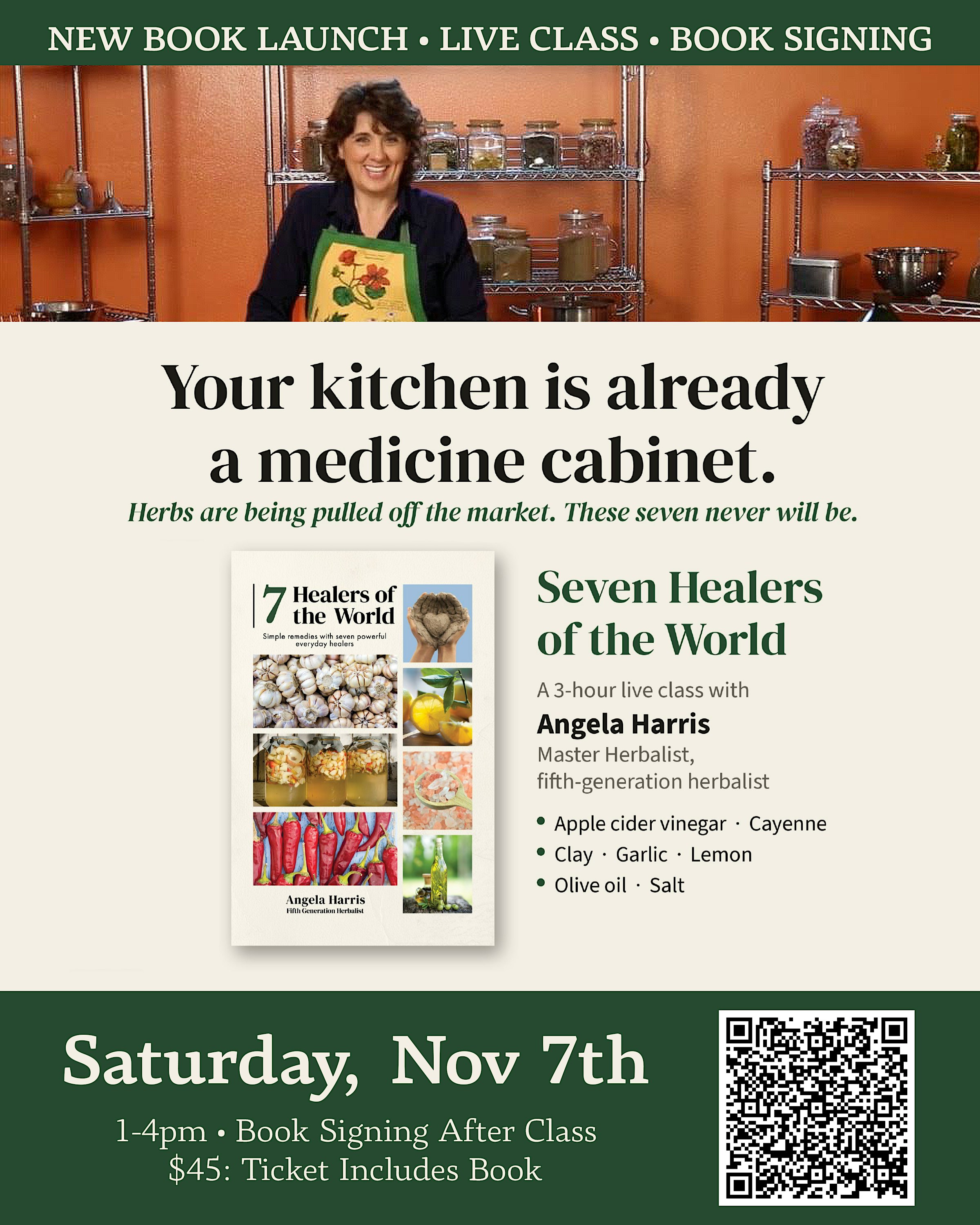 7 Healers of the World: Live Class, Book Launch & Signing