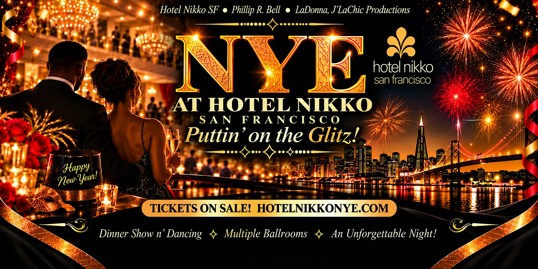 New Year's Eve San Francisco! Hotel Nikko Puttin' on the Glitz!