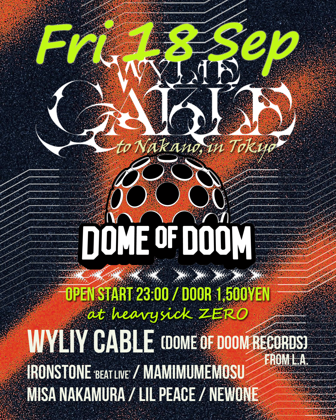 'Wylie Cable (Dome of Doom Records)' in Tokyo