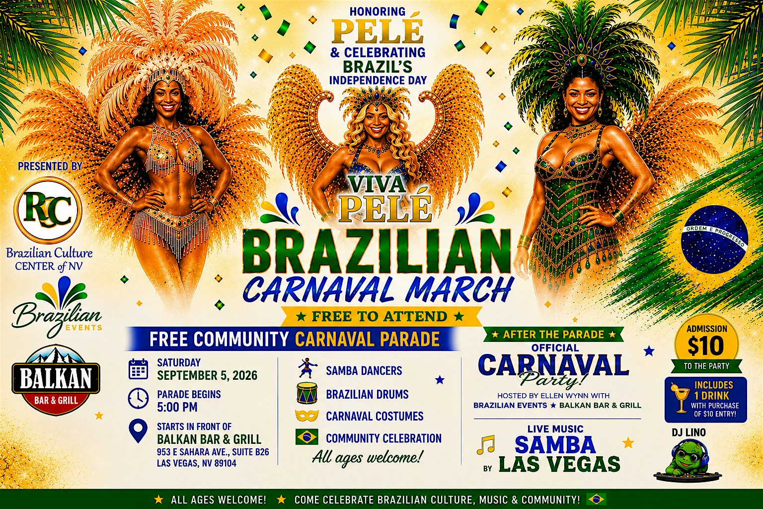 Viva Pele Brazilian Carnival March - Brazilian Independence Day