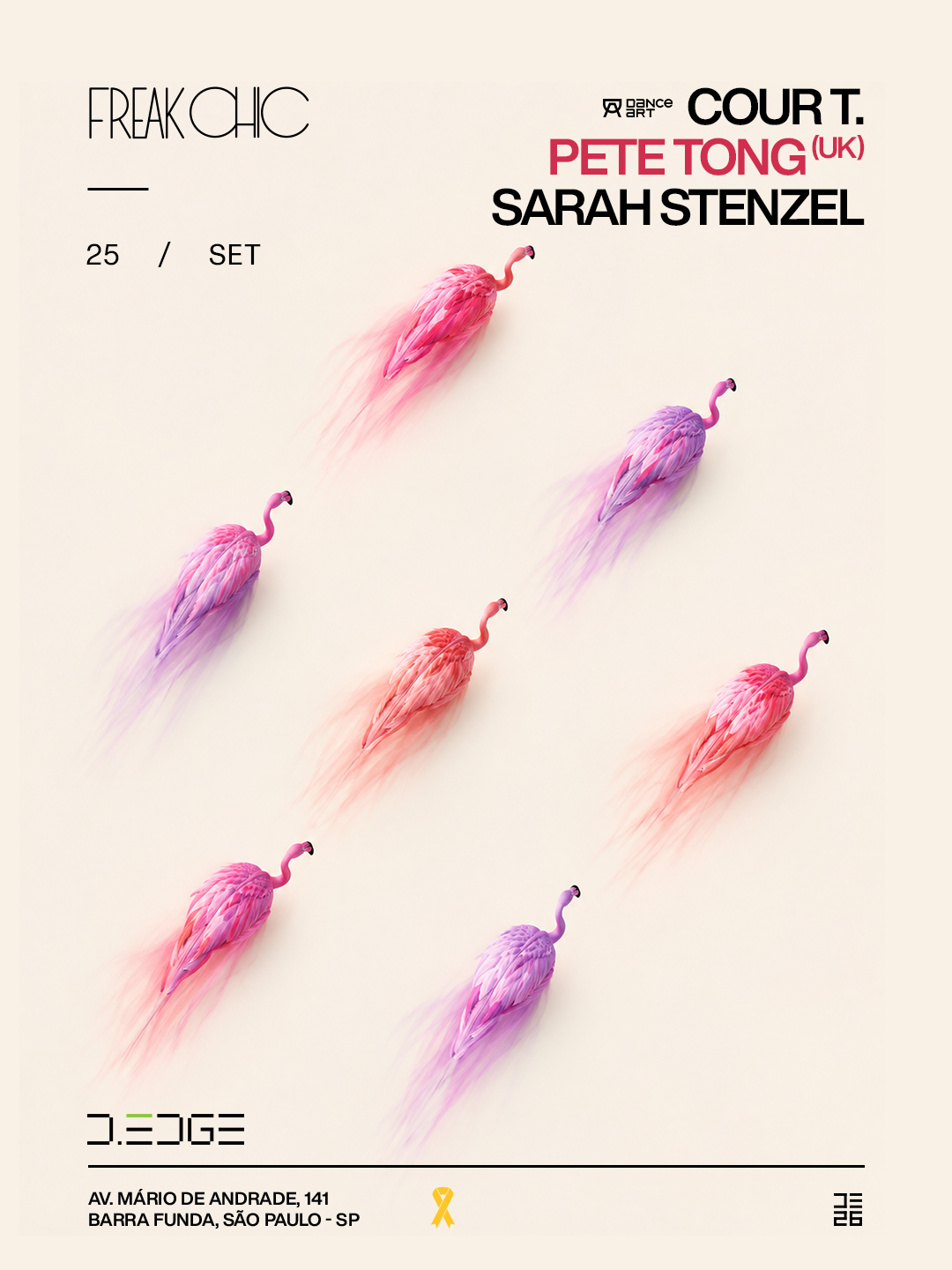 FREAK CHIC D-EDGE SP pres.: P1: Cour T. Pete Tong (UK). SARAH STENZEL