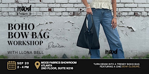 Boho Bow Bag Workshop: Denim