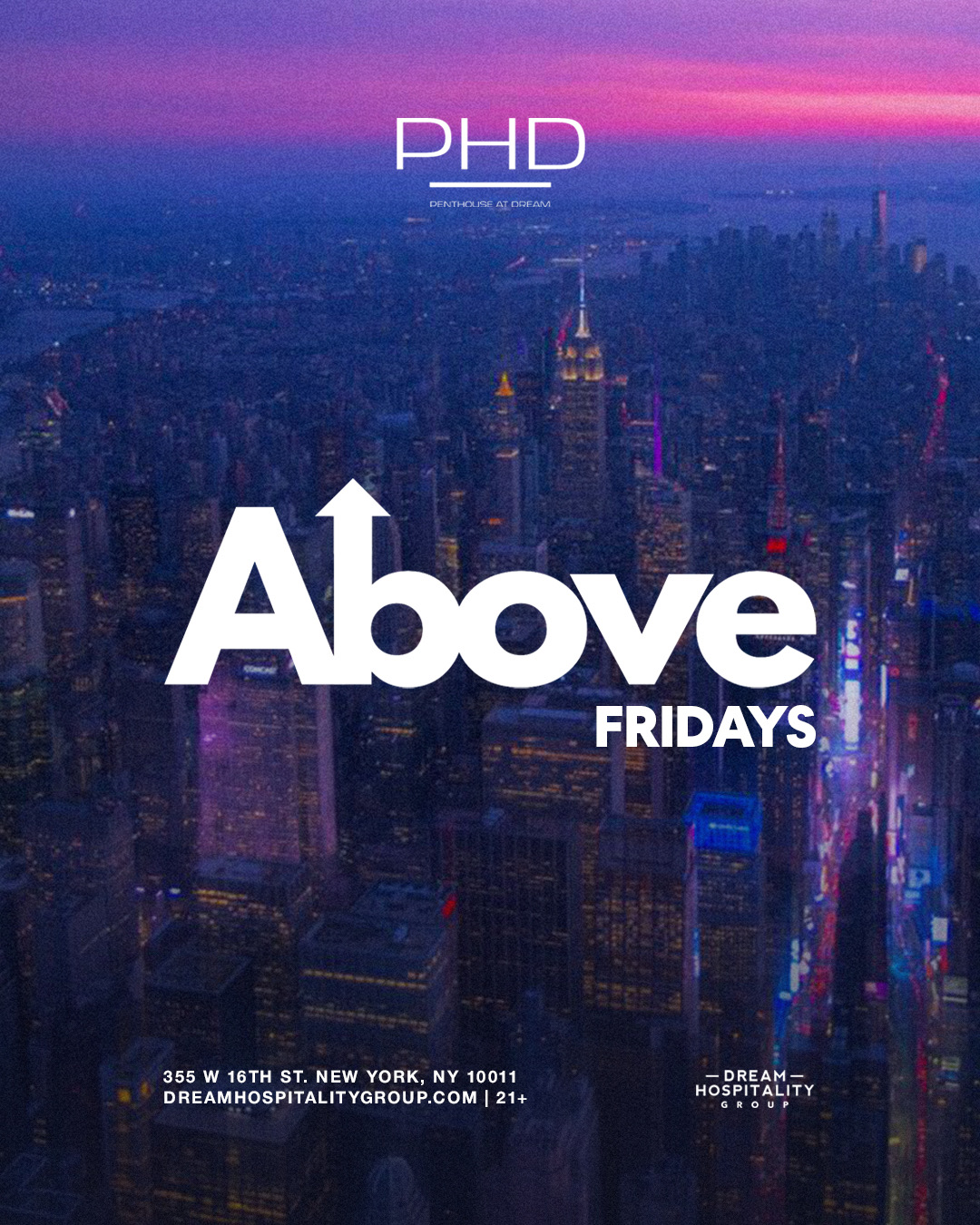 Above Friday's @ PhD Rooftop