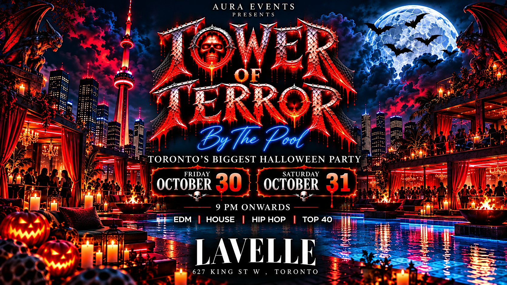 Tower of Terror @ Lavelle - By The Pool | Toronto’s Biggest Halloween Party