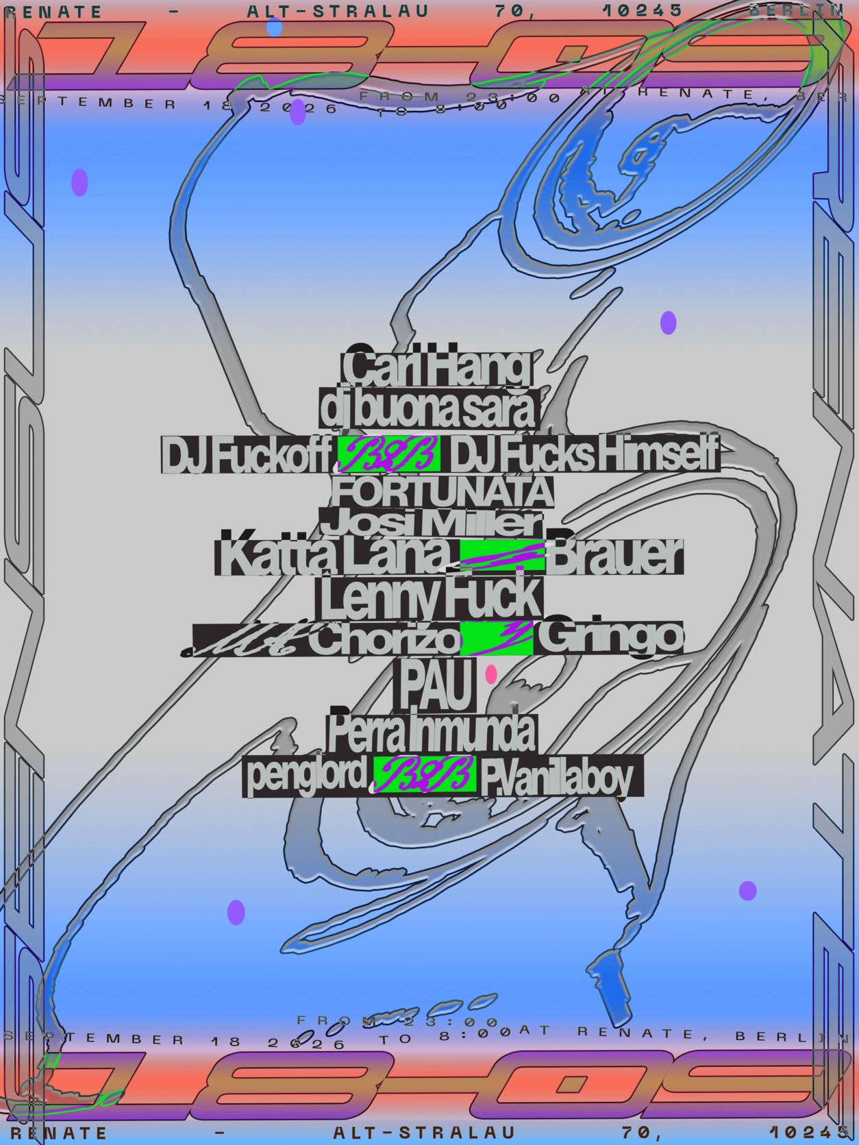 SENSUS w/ DJ Fuckoff, P.Vanillaboy, PAU and many more