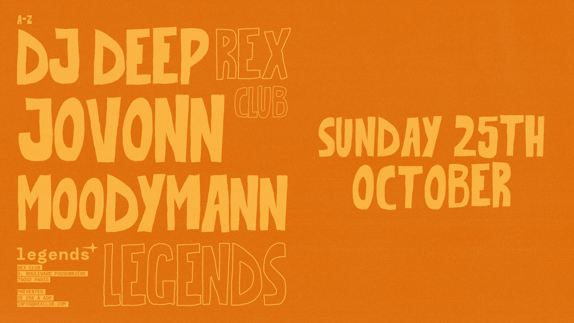 LEGENDS: Moodymann, Jovonn, DJ Deep