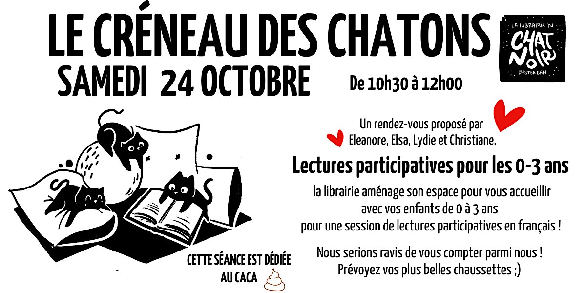 Le créneau des chatons - Le caca  (octobre)