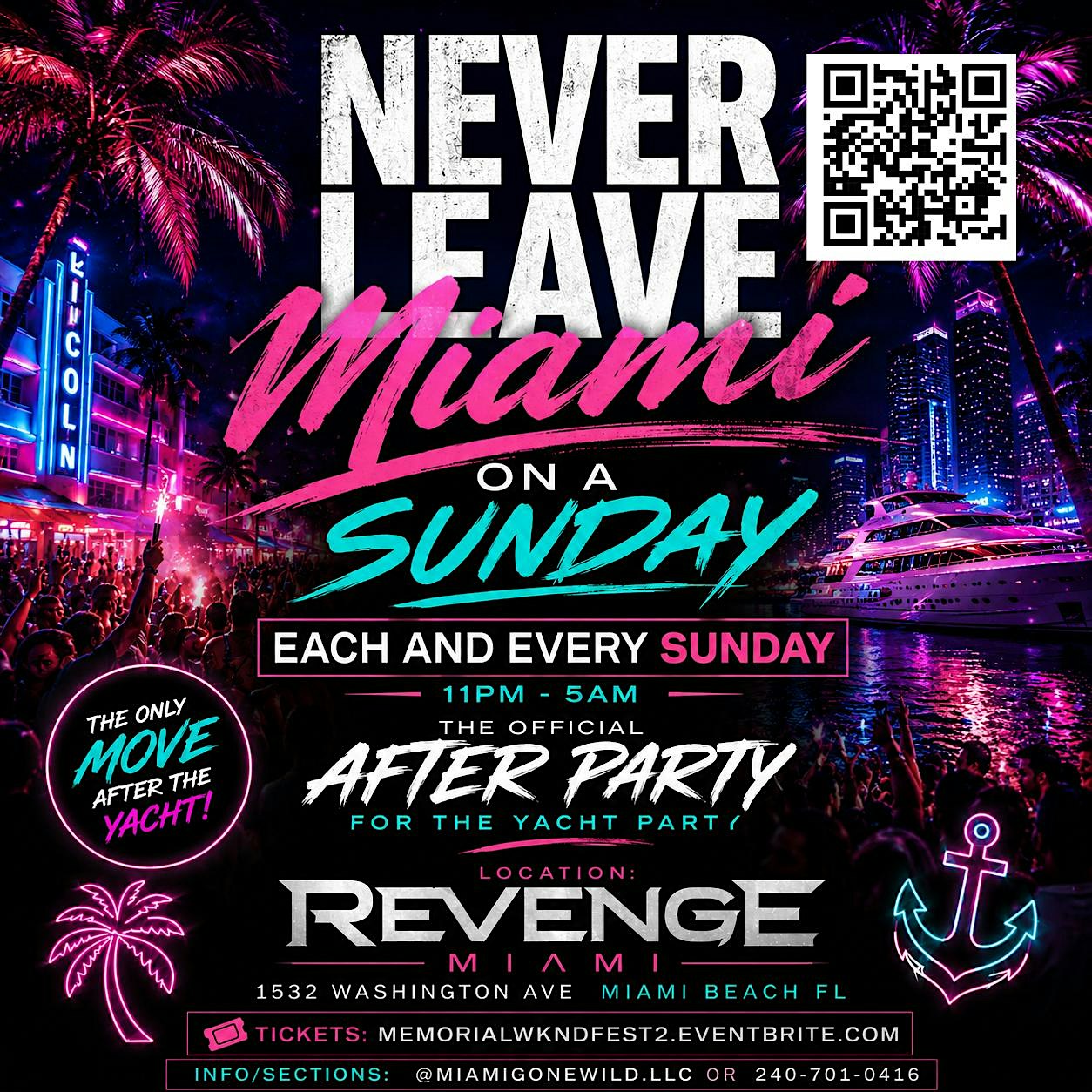 NEVER LEAVE MIAMI ON A SUNDAY!