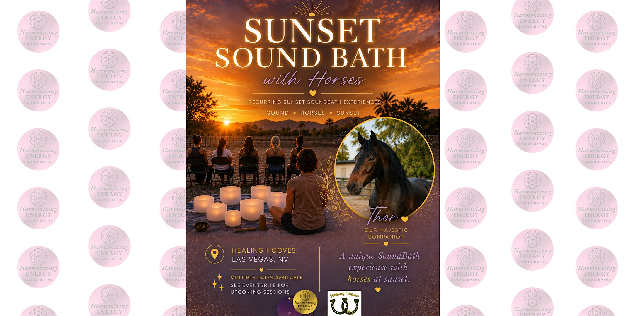 Sunset Sound Bath with Horses