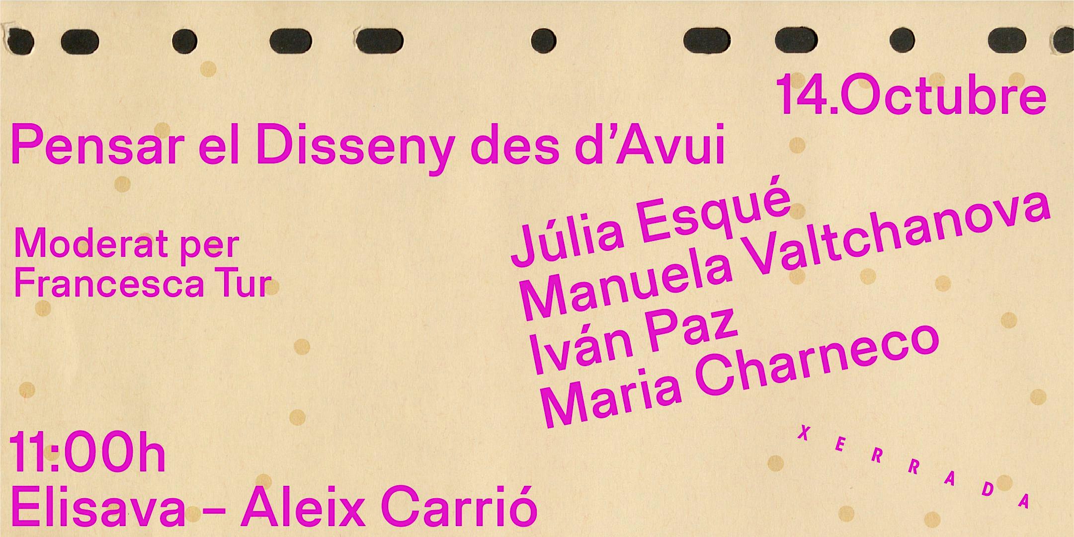 Opening Day BDW: Xerrada "Pensar el disseny des d'avui"