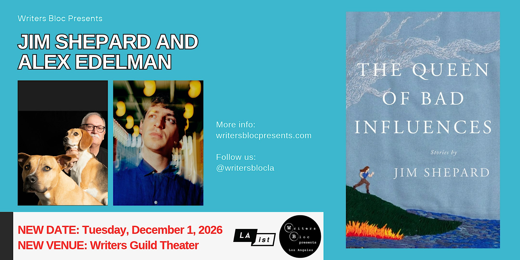 Writers Bloc Presents Jim Shepard with Alex Edelman